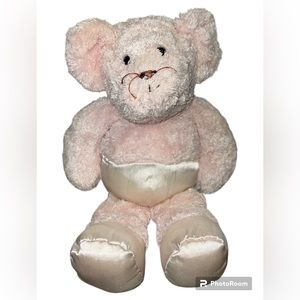 Rare Vintage Omega Toys New York Pink Terry Cloth  Satin Ballerina Mouse Plush